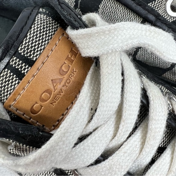 Womens Coach Barrett Signature Canvas black Sneakers size 5.5 - Picture 2 of 15